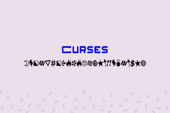 Curses: The Dingbats Font That Brings Personality to Your Designs