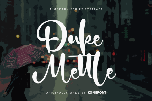 Duke Mettle: A Handwritten Script for Authentic Design
