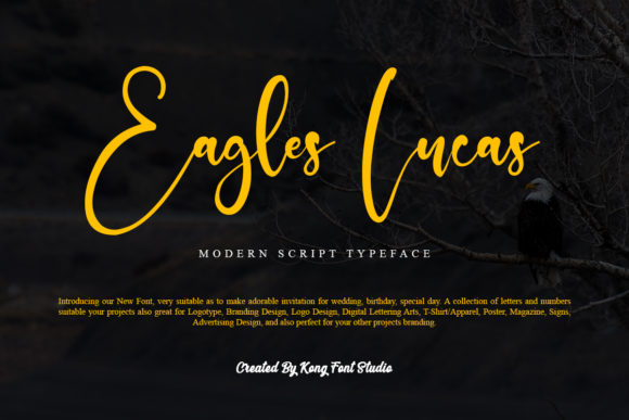 Eagles Lucas: A Handwritten Font for Modern Creatives