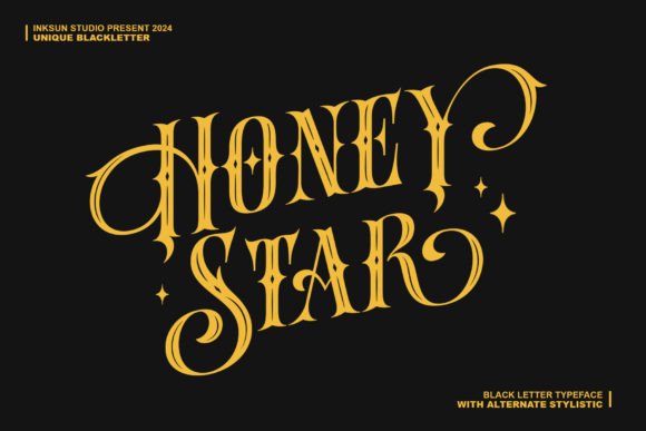 Honey Star: A Blackletter Font for Bold Branding
