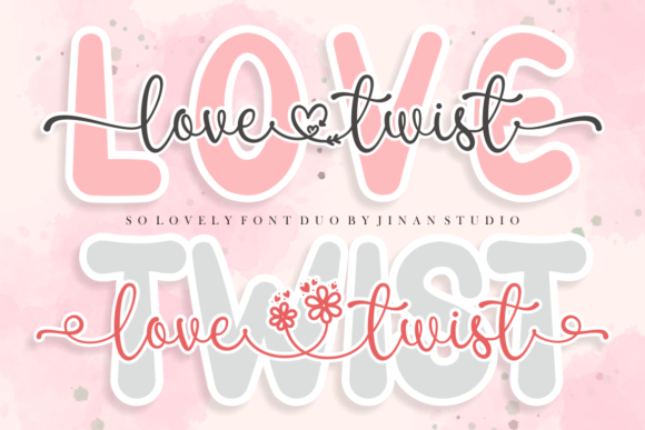 Love Twist Duo: A Modern Font Pairing for Romantic Design