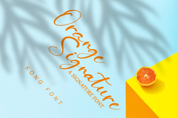 Orange Signature: A Fresh Script Font for Modern Creatives