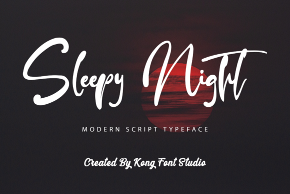 Sleepy Night: A Handwritten Font with Modern Charm