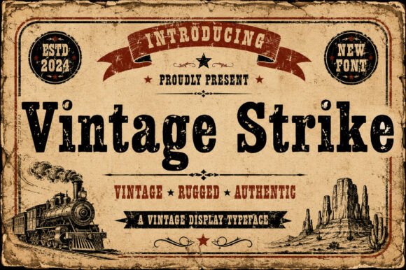 Unlock Authentic Grit with the Vintage Strike Font